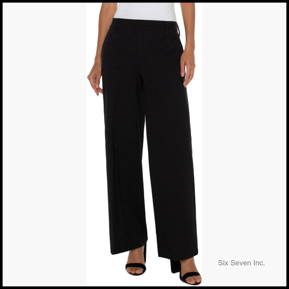 Wide Leg Ponte Pant Dress Pants For Work And Casual Wear